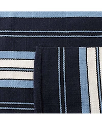 Lauren Ralph Lauren Leopold Stripe LRL2462A Navy 5' X 8' Outdoor Area Rug