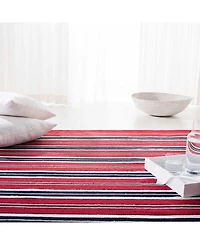 Lauren Ralph Lauren Leopold Stripe LRL2462E Red 8' X 10' Outdoor Area Rug