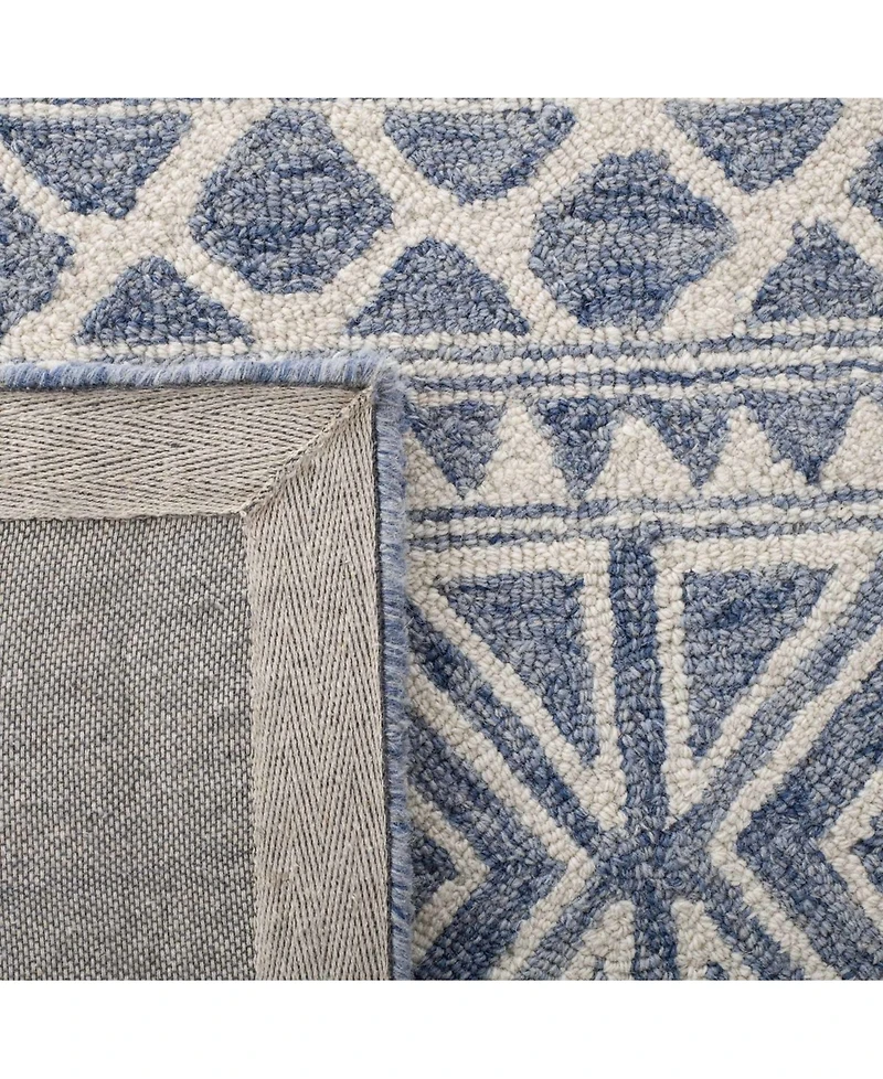 Lauren Ralph Lauren Theresa LRL6650A Ivory and Blue 9' X 12' Area Rug