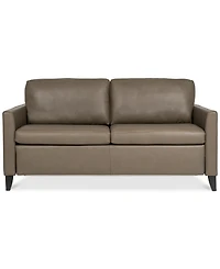 Priley 70" Leather Queen Sleeper Sofa