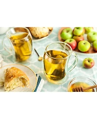 JoyJolt Caleo Double Wall Insulated Tea Glasses, Set of 4