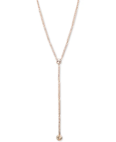 Givenchy Crystal Lariat Necklace, 16"' + 3" extender