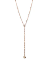 Givenchy Crystal Lariat Necklace, 16"' + 3" extender