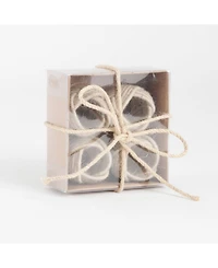 Saro Lifestyle Braided Jute Napkin Ring, Set of 4