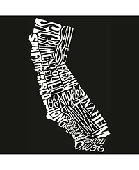 La Pop Art Men's Word Art T-Shirt - California State