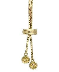 Citrine (2-4/5 ct. t.w.) Tassel Bolo Bracelet in 18k Yellow Gold Over Sterling Silver