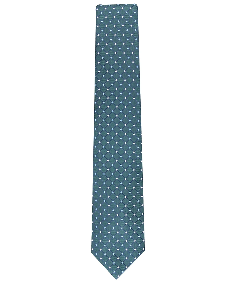 Club Room Men's Classic Grid Tie, Created for Macy's