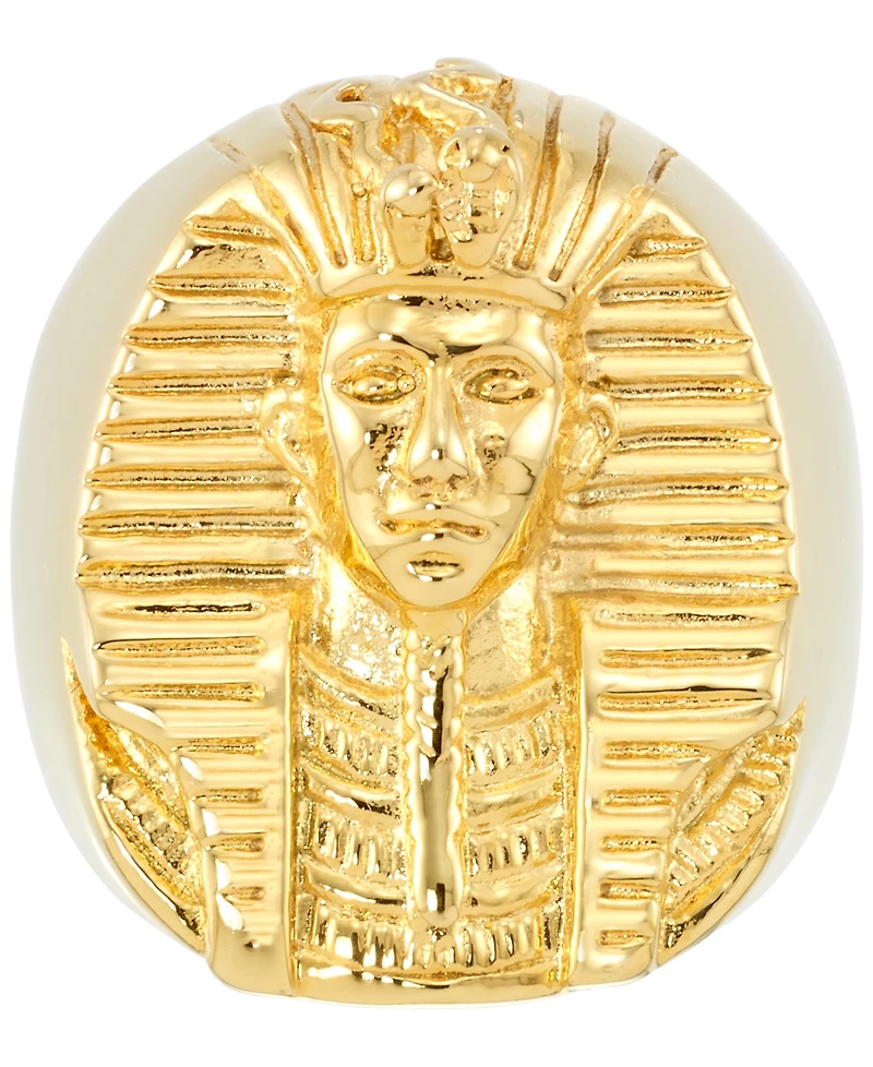 Legacy for Men by Simone I. Smith Men's Pharaoh Ring Yellow Ion-Plated Stainless Steel
