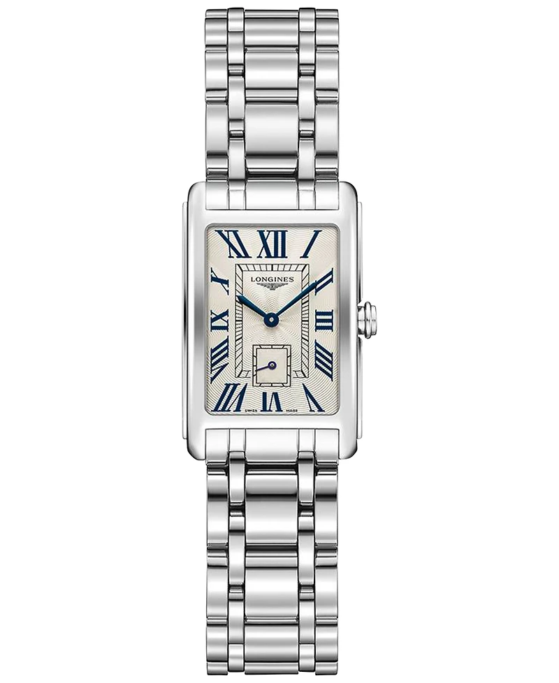 Longines Women's Swiss DolceVita Stainless Steel Bracelet Watch 21x32mm
