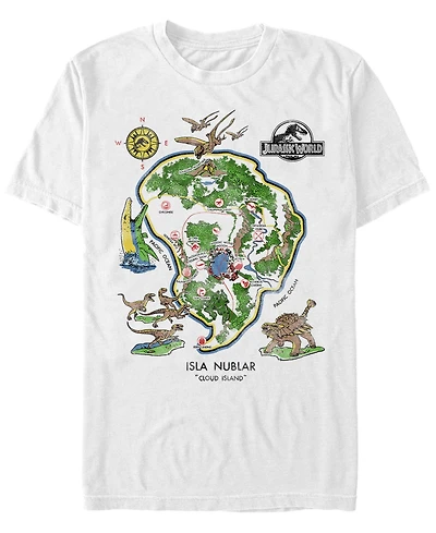 Jurassic World Men's Isla Nublar Cloud Island Short Sleeve T-Shirt