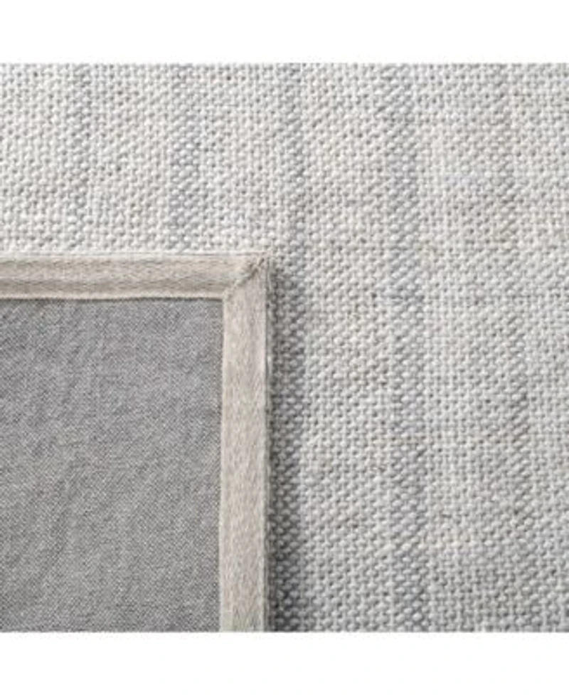 Lauren Ralph Lauren Miles Stripe Lrl6400c Silver Area Rug Collection