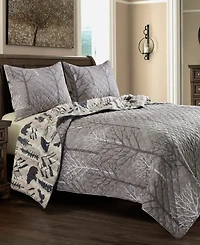 American Heritage Textiles Wildlife Friends 3 Pc. Quilt Set, King
