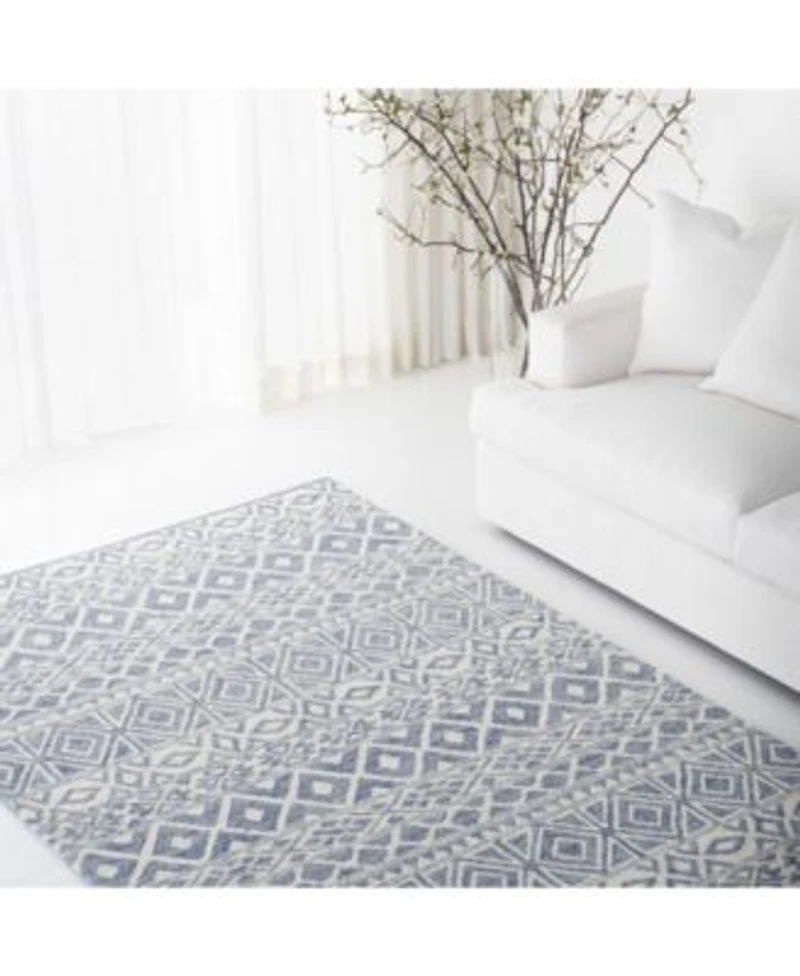Lauren Ralph Lauren Theresa Lrl6650a Ivory Blue Area Rug Collection