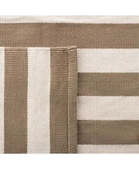 Lauren Ralph Lauren Ludlow Stripe Lrl7350c Sepia Area Rug Collection