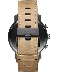 Mvmt Men's Chrono Sandstone Leather Strap Watch 45mm