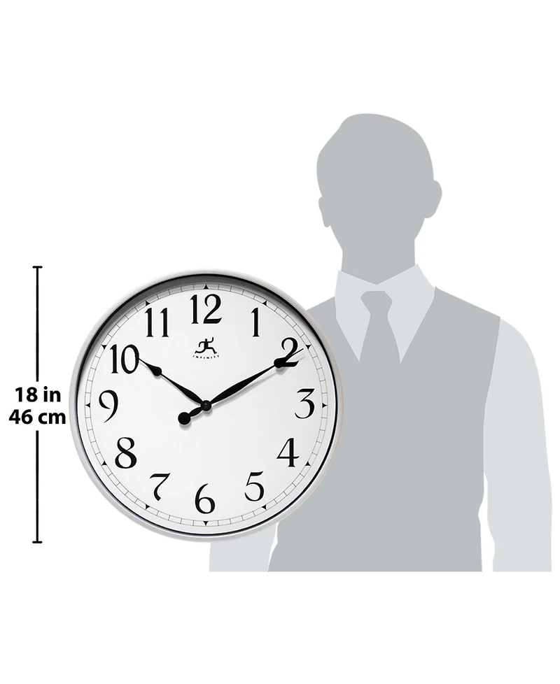 Infinity Instruments Round Wall Clock