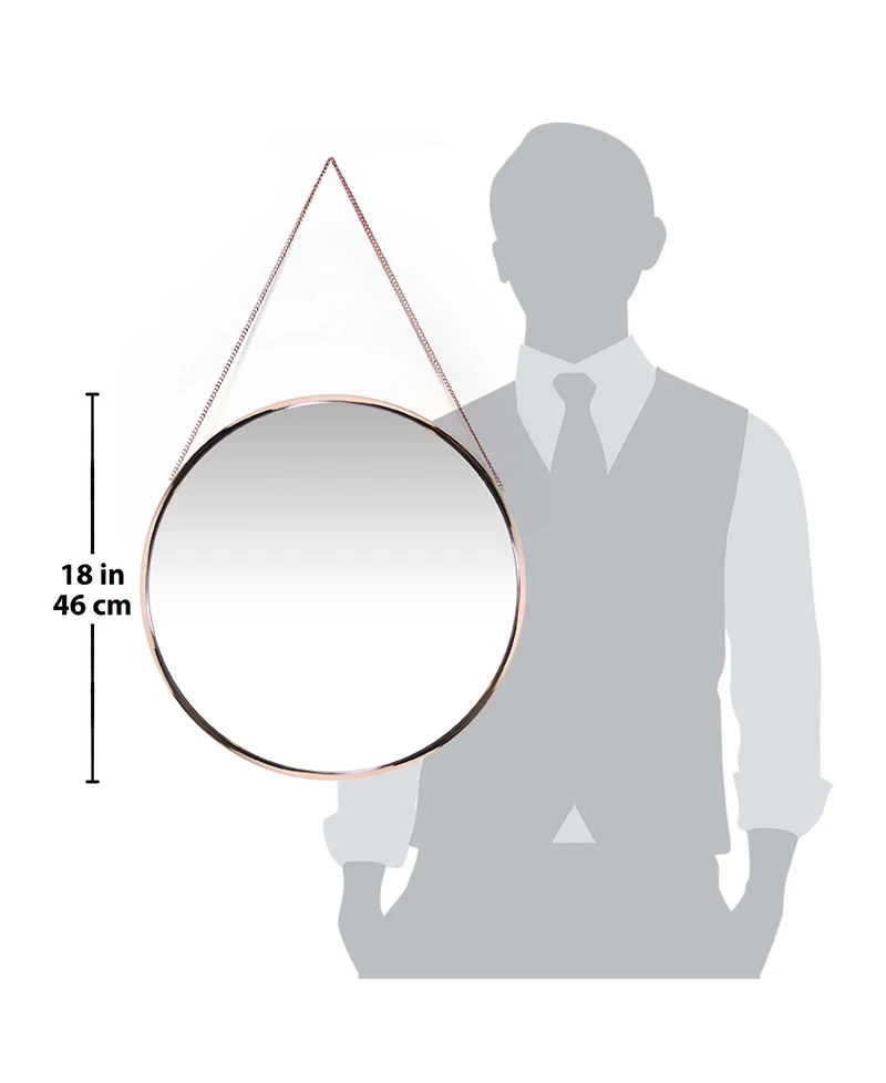 Infinity Instruments Decorative Round Wall Mirror