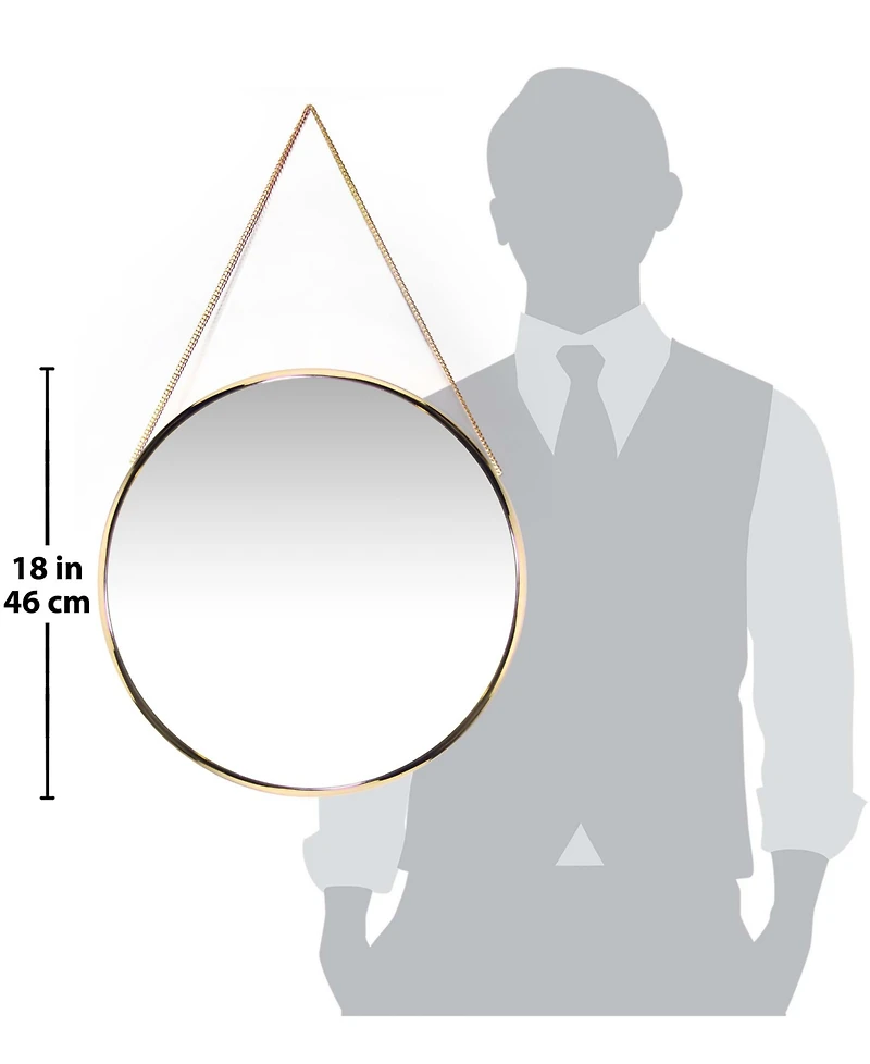 Infinity Instruments Decorative Round Wall Mirror