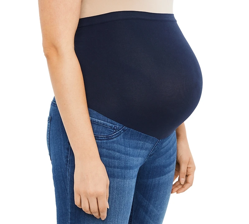 Motherhood Maternity Maternity Indigo Blue Secret Fit Over the Belly Stretch Ankle Jeggings - Motherhood