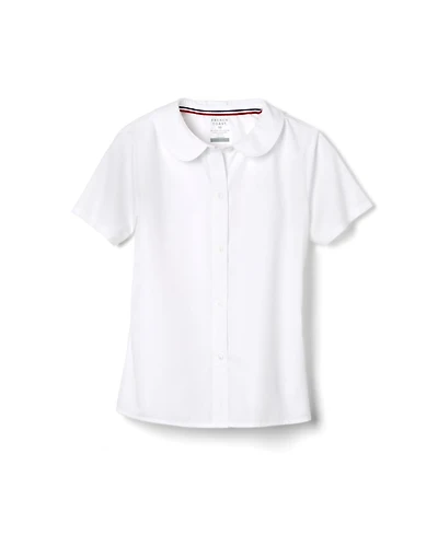 French Toast Big Girls Short Sleeve Modern Peter Pan Blouse