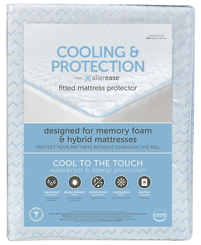 AllerEase Cooling and Protection Mattress Protector for Memory Foam Mattresses