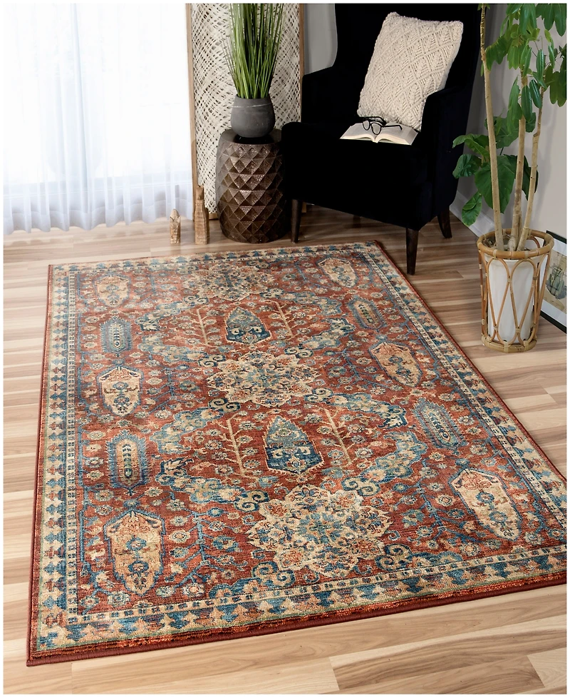 Closeout! Orian Alexandria Bombay Red 5'1" x 7'6" Area Rug