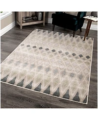 Closeout! Orian Riverstone Laveen Cloud Gray 5'3" x 7'6" Area Rug