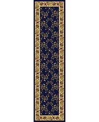 Closeout! Km Home 1427/1744/Navy Navelli Blue 2'2" x 8' Runner Rug