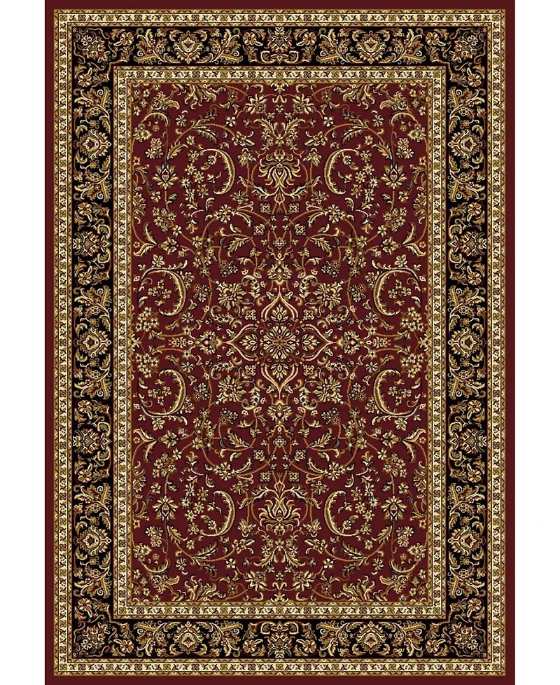 Closeout! Km Home 1318/1534/Burgundy Navelli Red 7'9" x 9'6" Area Rug