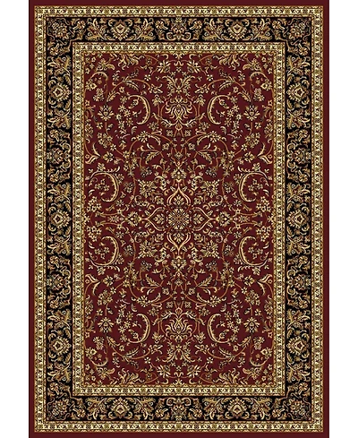 Closeout! Km Home 1318/1534/Burgundy Navelli Red 7'9" x 9'6" Area Rug