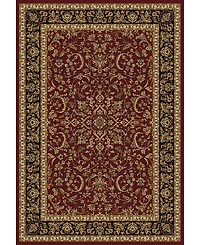 Closeout! Km Home 1318/1534/Burgundy Navelli Red 7'9" x 9'6" Area Rug