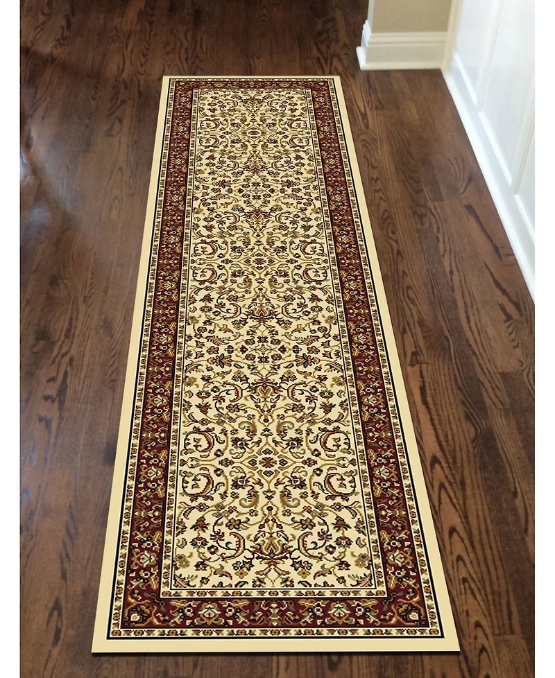Closeout! Km Home 1318/1513/Ivory Navelli Ivory/ Cream 2'2" x 8' Runner Rug