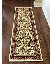 Closeout! Km Home 1318/1513/Ivory Navelli Ivory/ Cream 2'2" x 8' Runner Rug