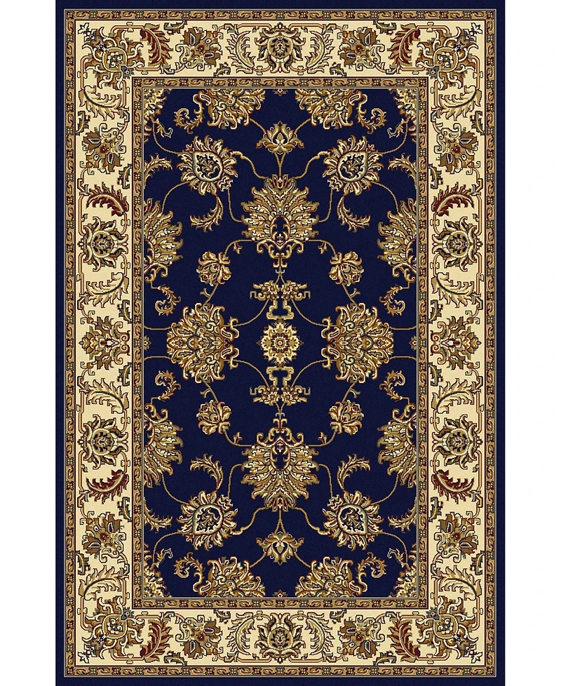 Closeout! Km Home 1330/1240/Navy Navelli Blue 3'3" x 5'4" Area Rug