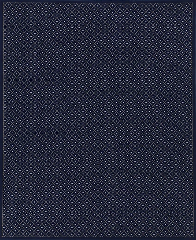 Closeout! Km Home 782/1312/Navy Pesaro Blue 7'9" x 11' Area Rug