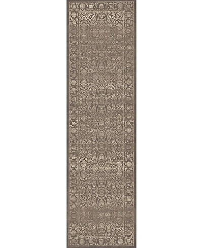 Closeout! Km Home 3564/0043/Lightbrown Cantu Brown 2'2" x 7'7" Runner Rug