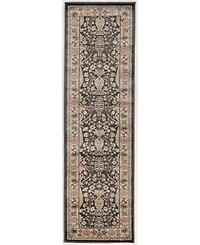 Closeout! Km Home 3812/1013/Brown Gerola Brown 2'2" x 7'7" Runner Rug