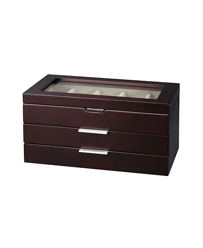 Pko Inc. Wooden 2 Drawer Watch Box