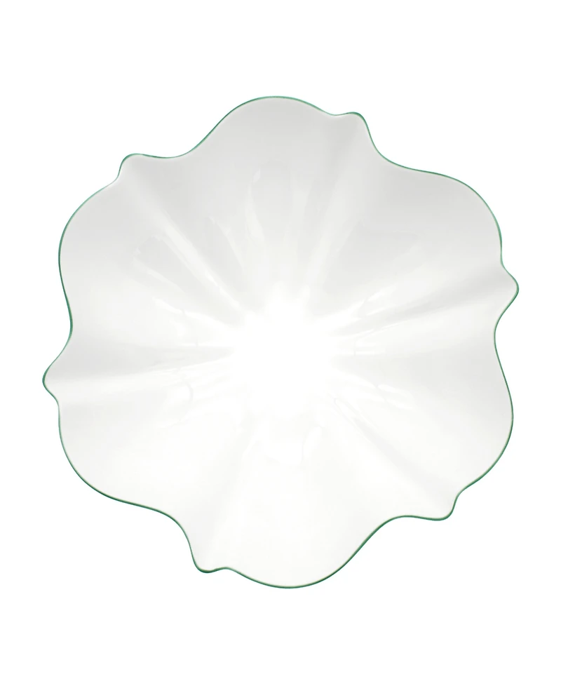 Twig New York Amelie Forest Green Rim Serving Bowl