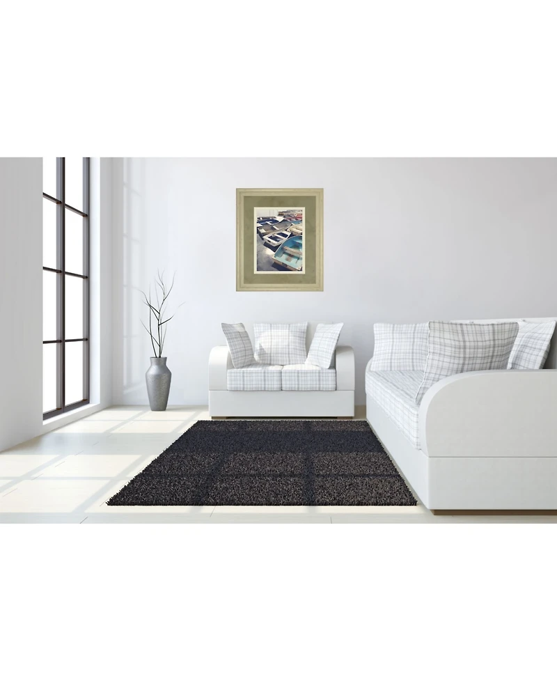 Classy Art Eastern Coastal by Sarah Gardner Framed Print Wall Art - 34" x 40"