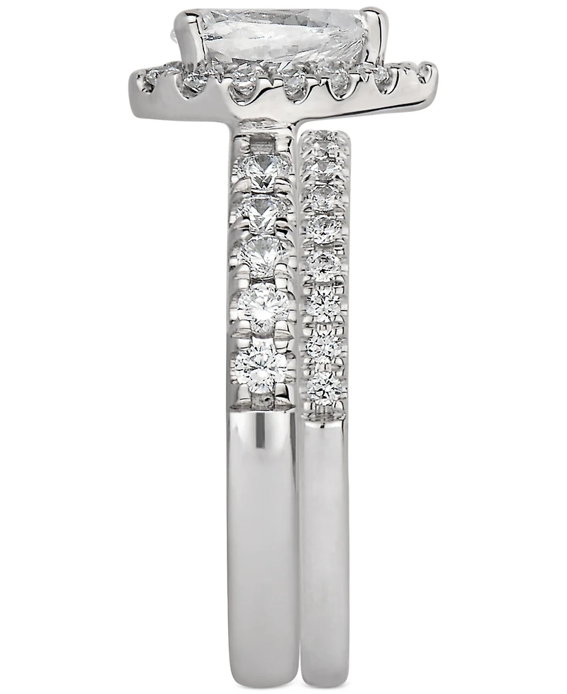 Gia Certified Diamond Pear Bridal Set (1-1/2 ct. t.w.) in 14k White Gold