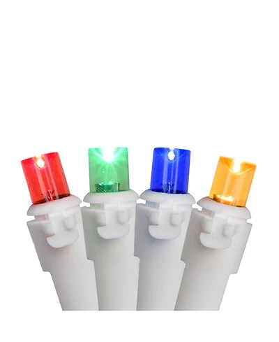 Northlight Set of 100 Multi-Color Wide Angle Led Lights - White Wire