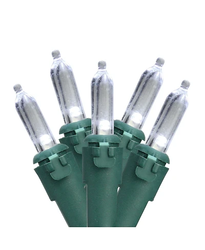 Northlight Set of Pure White Led Mini Christmas Lights 4" Spacing