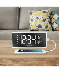 La Crosse Technology 602-249 Curved Mirror Led Alarm Clock