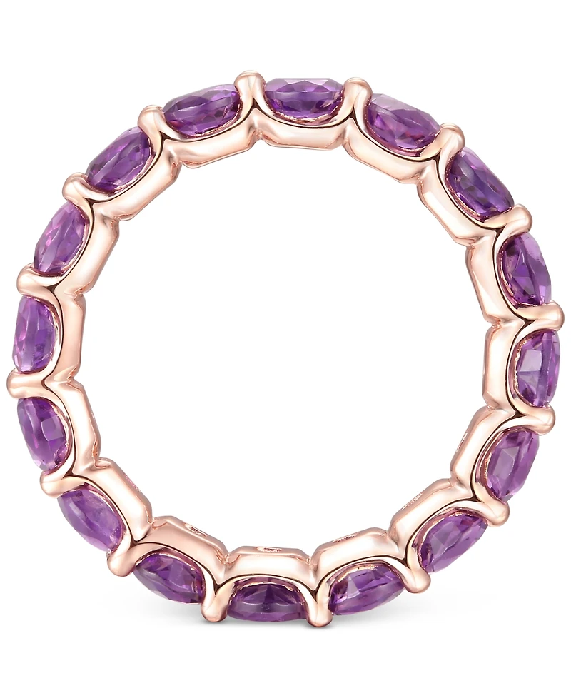 Rhodolite Garnet Band (1/2 c.t. t.w.) Sterling Silver (Also Available Citrine, Blue Topaz, Multi, Opal, and Amethyst)