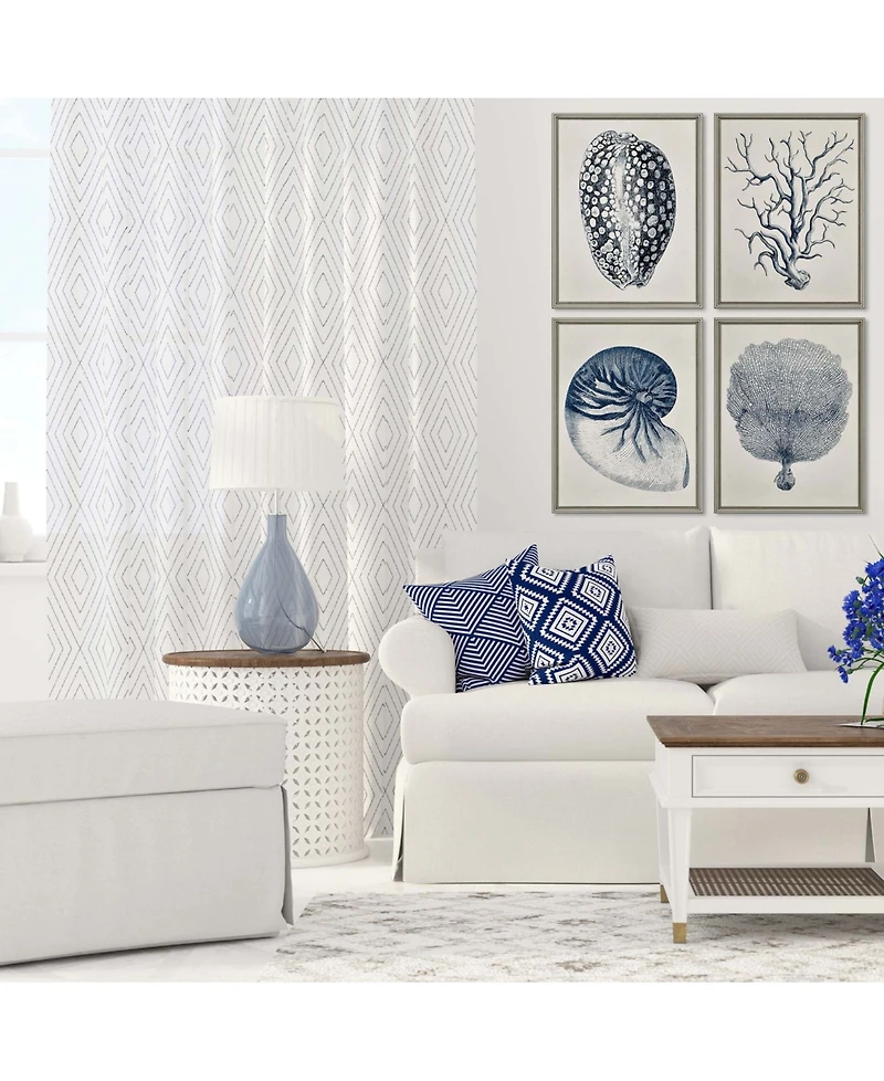 Paragon Coastal Framed Wall Art Set of 4, 26" x 20"