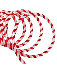 Northlight 18' Red and White Candy Cane Striped Christmas Rope Light