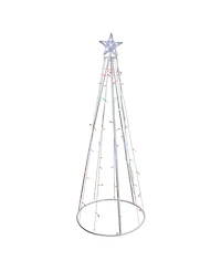 Northlight 5' Multi-Color Led Lighted Show Cone Christmas Tree Outdoor Decoration