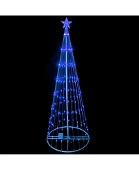 Northlight 9' Blue Led Lighted Show Cone Christmas Tree Outdoor Decoration