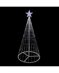 Northlight 4' Purple Led Lighted Show Cone Christmas Tree Outdoor Decoration